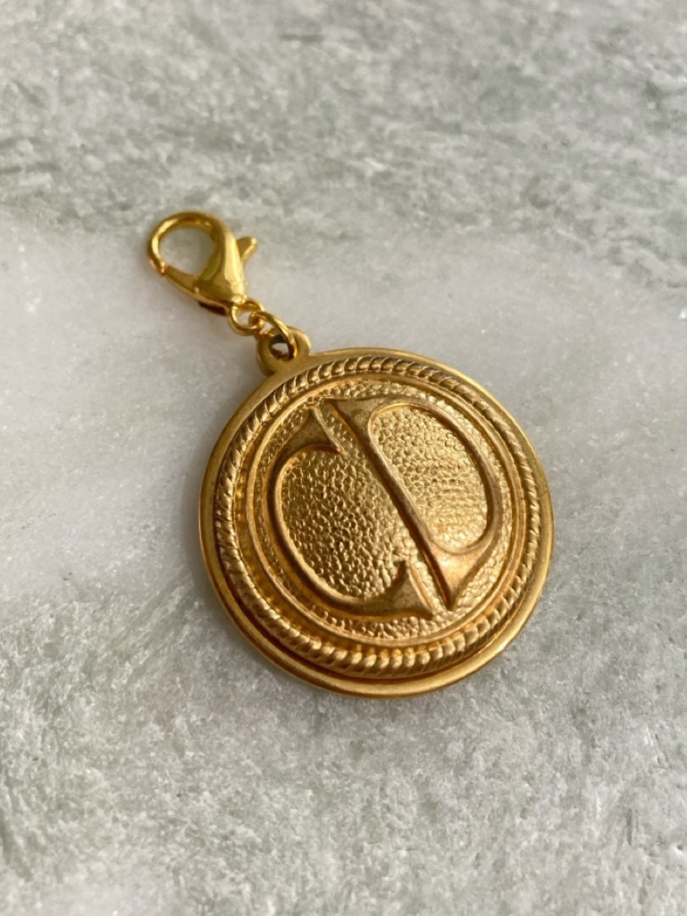 Vintage Dior Button Charm Upcycled - Picture 2 of 8